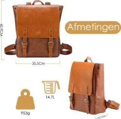 Behave Rugzak - Rugtas - Backpack - Laptoptas - Schooltas - 15 L - 15 Inch Laptop Tas - Bruin 13 Behave Rugzak - Rugtas - Backpack - Laptoptas - Schooltas - 15 L - 15 Inch Laptop Tas - Bruin -Schoolbenodigdheden 1200x1174 1