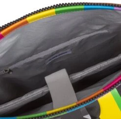 New Rebels® Mart - Rugtas - Regenboog - Waterbestendig - Roll-top - 151413121087.9 - 35x10x46cm - Rugzak / Backpack -Schoolbenodigdheden 1200x1177