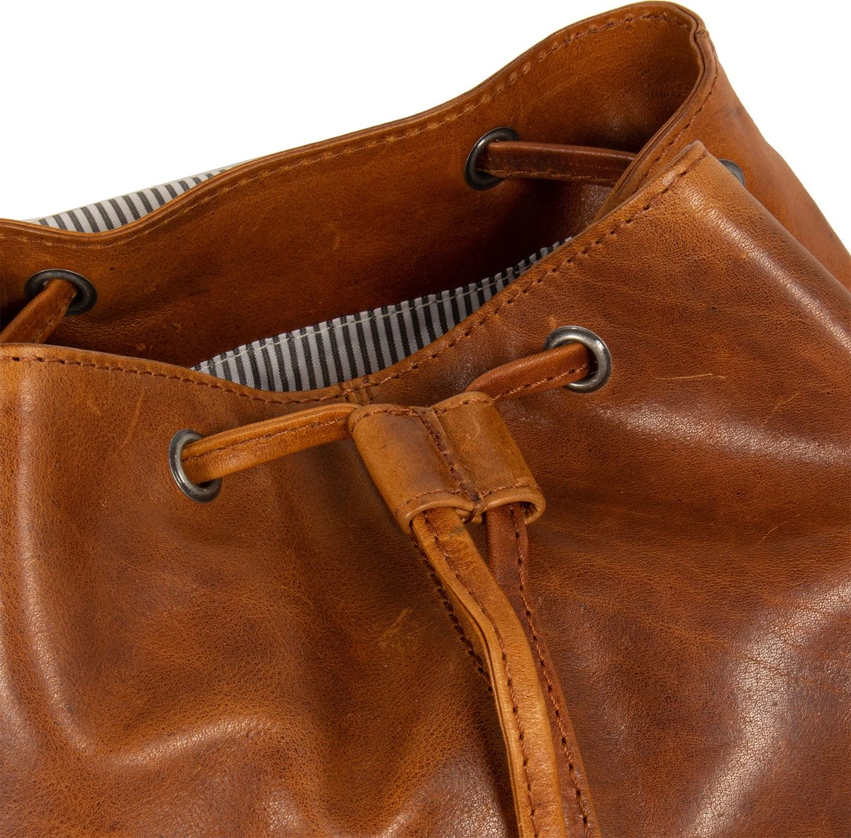 Justified Bags® Nynke Leren Classic Rugtas Cognac 3 Justified Bags® Nynke Leren Classic Rugtas Cognac - Afbeelding 3