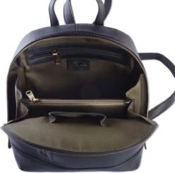 WILD WOODS Leren Dames Rugtas M - Casual Rugzak - Nappa Leer - Zwart 6 WILD WOODS Leren Dames Rugtas M - Casual Rugzak - Nappa Leer - Zwart -Schoolbenodigdheden 1200x1186 7