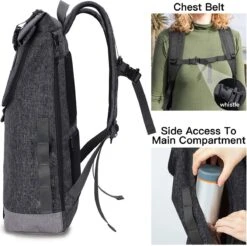 EverVanz Laptop Rugtas Vrouw & Man Roll Top Waterdicht Reizen Wandelen Rugzak Lichtgewicht Casual Dagrugzak Stijlvol Schooltas 9 EverVanz Laptop Rugtas Vrouw & Man Roll Top Waterdicht Reizen Wandelen Rugzak Lichtgewicht Casual Dagrugzak Stijlvol Schooltas -Schoolbenodigdheden 1200x1193