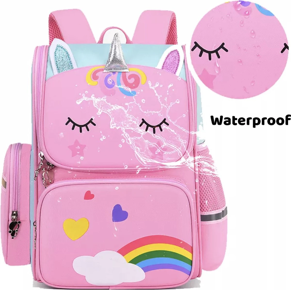Pop It Tasje + Schooltas Meisje - Fidget Toys - Kinderrugzak - Rugtas Meisje - Roze - 40 X 27 X 15 Cm 4 Pop It Tasje + Schooltas Meisje - Fidget Toys - Kinderrugzak - Rugtas Meisje - Roze - 40 X 27 X 15 Cm - Afbeelding 4