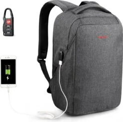 Tigernu Protector - Laptop Rugzak 15,6 Inch - Anti Diefstal Rugzak - 22l - Waterafstotend - Grijs