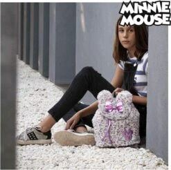 Rugzak Minnie Mouse - Pluche Wit Roze Kindertas Voor School - Schooltas, Disney Schooltas -Schoolbenodigdheden 1200x1197 8
