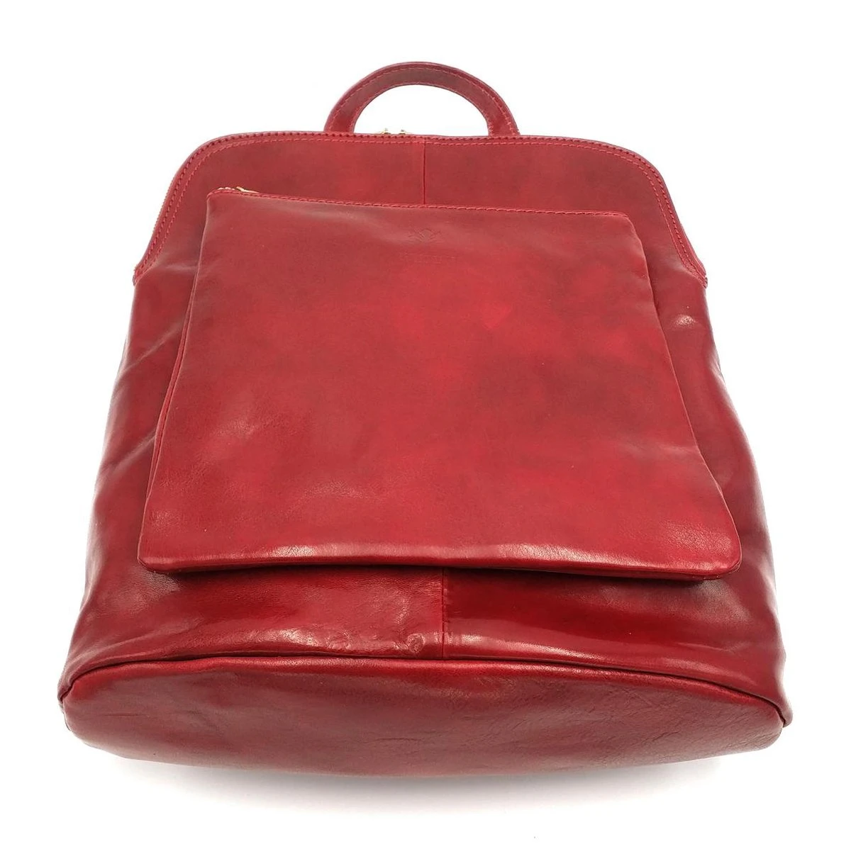 Bestleder – RZ30017 – Rood - Echt Leren - 2 In 1 - Schoudertas – Rugzak - Stevig - Hoge Kwaliteit Italiaans Leer- Rood 5 Bestleder – RZ30017 – Rood - Echt Leren - 2 In 1 - Schoudertas – Rugzak - Stevig - Hoge Kwaliteit Italiaans Leer- Rood - Afbeelding 5