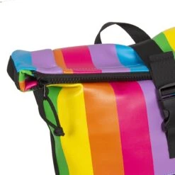 New Rebels® Mart - Rugtas - Regenboog - Waterbestendig - Roll-top - 151413121087.9 - 35x10x46cm - Rugzak / Backpack -Schoolbenodigdheden 1200x1200 115