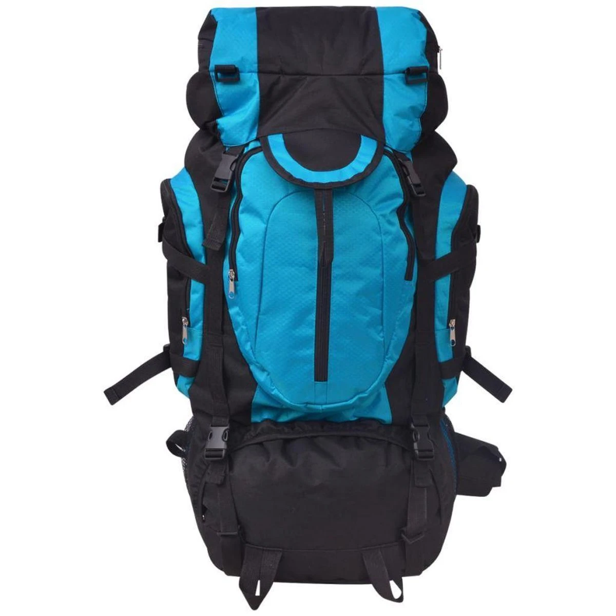 VidaXL Rugzak Hiking XXL 75 L Zwart En Blauw 3 VidaXL Rugzak Hiking XXL 75 L Zwart En Blauw - Afbeelding 3