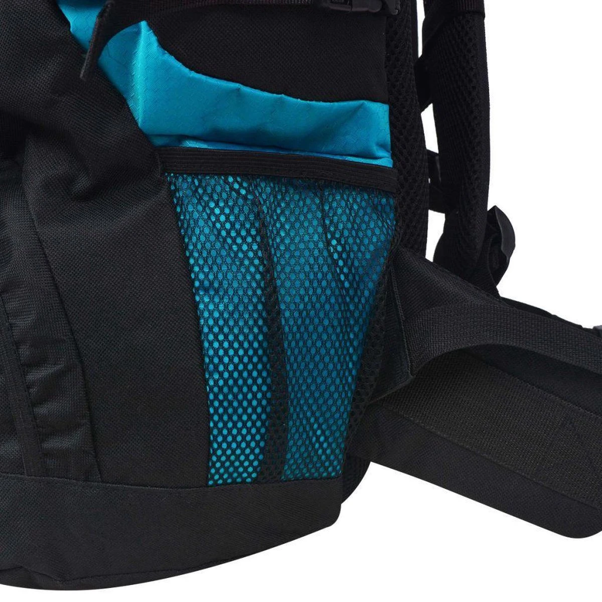 VidaXL Rugzak Hiking XXL 75 L Zwart En Blauw 7 VidaXL Rugzak Hiking XXL 75 L Zwart En Blauw - Afbeelding 7