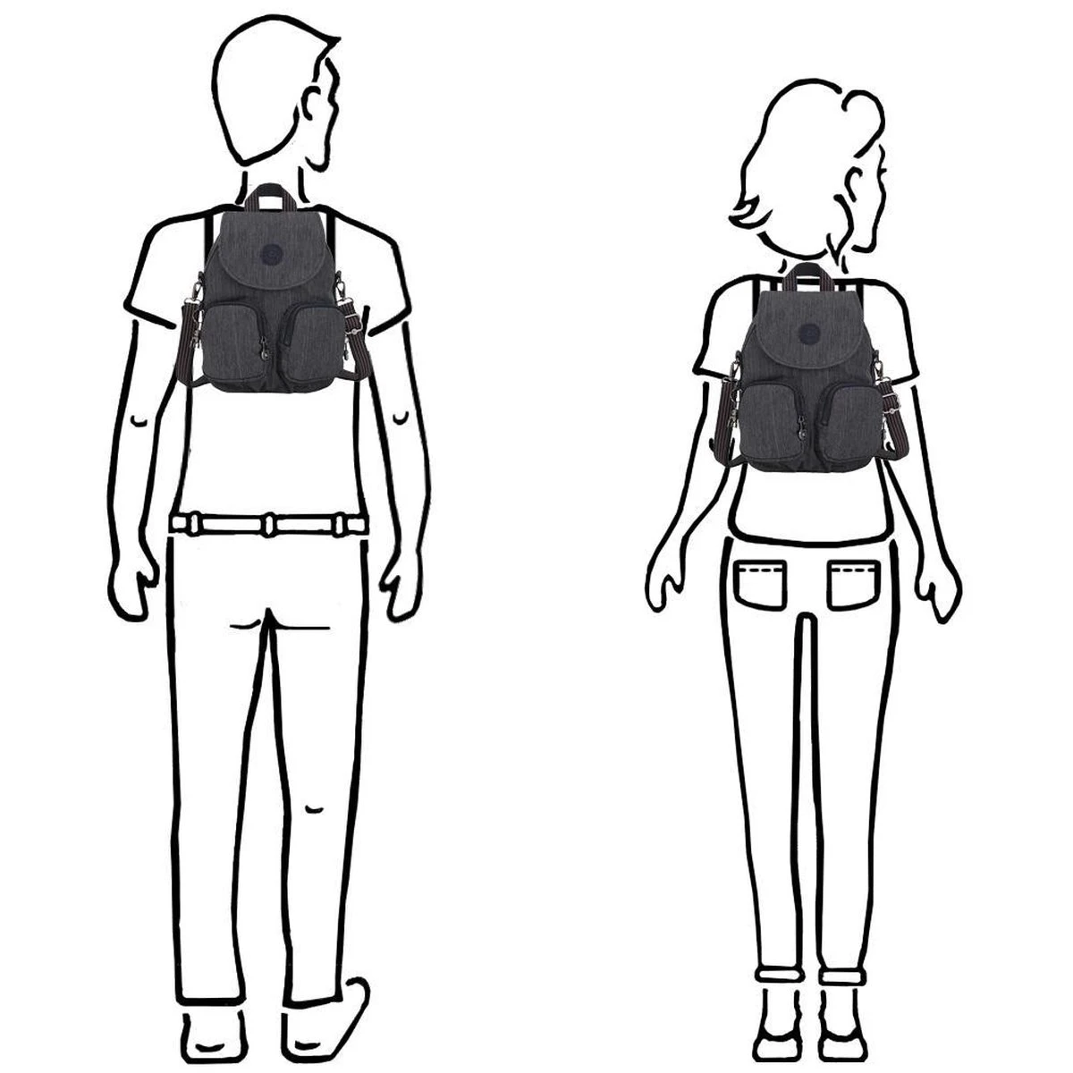 Kipling FIREFLY UP Rugzak, 7.5 Liter - Active Denim 3 Kipling FIREFLY UP Rugzak, 7.5 Liter - Active Denim - Afbeelding 3