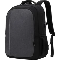 Laptop Rugzak - Laptoptas 15,6 Inch - Schooltas Met Laptopvak - Met USB Aansluiting - 23L - Antraciet