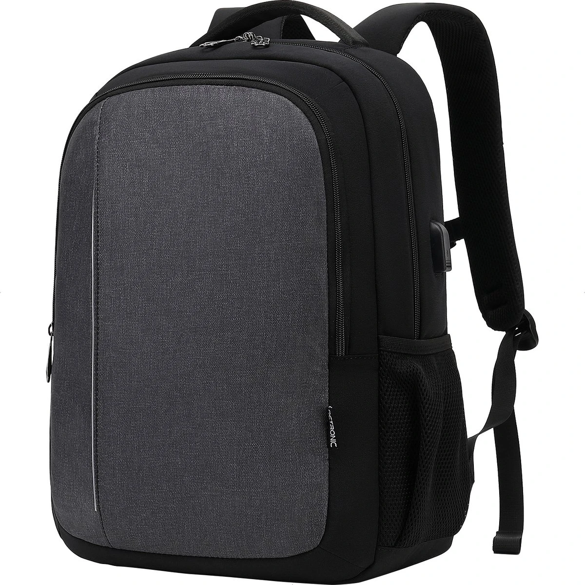 Laptop Rugzak - Laptoptas 15,6 Inch - Schooltas Met Laptopvak - Met USB Aansluiting - 23L - Antraciet 1 Laptop Rugzak - Laptoptas 15,6 Inch - Schooltas Met Laptopvak - Met USB Aansluiting - 23L - Antraciet