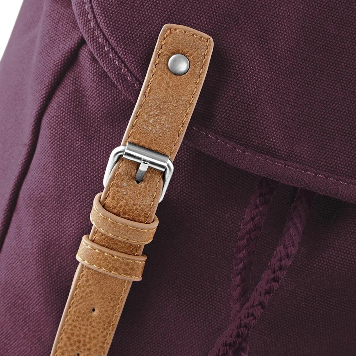 Senvi Vintage Laptop Rugzak/Backpack - Kleur Bordeaux - 19 Liter 4 Senvi Vintage Laptop Rugzak/Backpack - Kleur Bordeaux - 19 Liter - Afbeelding 4