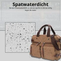 Jeusin® Multifunctionele Comfortabele Laptoptas 3-in-1 Rugtas - Schoudertas - Voor 17,3-inch Laptop Formaat - Bruin 14 Jeusin® Multifunctionele Comfortabele Laptoptas 3-in-1 Rugtas - Schoudertas - Voor 17,3-inch Laptop Formaat - Bruin -Schoolbenodigdheden 1200x1200 1317