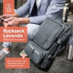 Skandika Levande Rugzak – Laptoptassen - Rugzak Dames – Rugzak Heren - Urban Style Ontwerp Rugtas – Daypack - Messenger Bag - Business Laptop Bag Reistas - Waterafstotend – 35 X 11 X 48 Cm (L X B X H) – 20 Liter - Voor School & Reizen – Grijs 10 Skandika Levande Rugzak – Laptoptassen - Rugzak Dames – Rugzak Heren - Urban Style Ontwerp Rugtas – Daypack - Messenger Bag - Business Laptop Bag Reistas - Waterafstotend – 35 X 11 X 48 Cm (L X B X H) – 20 Liter - Voor School & Reizen – Grijs -Schoolbenodigdheden 1200x1200 194