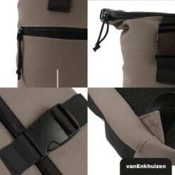 VanEnkhuizen Rolltop Rugzak Met Laptopvak 15,6 Inch - 20 Liter - Waterafstotend En Thermo Materiaal - Taupe -Schoolbenodigdheden 1200x1200 223