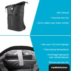 Rugzak Jongens - Rugzak Met Laptopvak 15,6 Inch - 20 Liter - Waterafstotend En Thermo Materiaal - Zwart -Schoolbenodigdheden 1200x1200 312