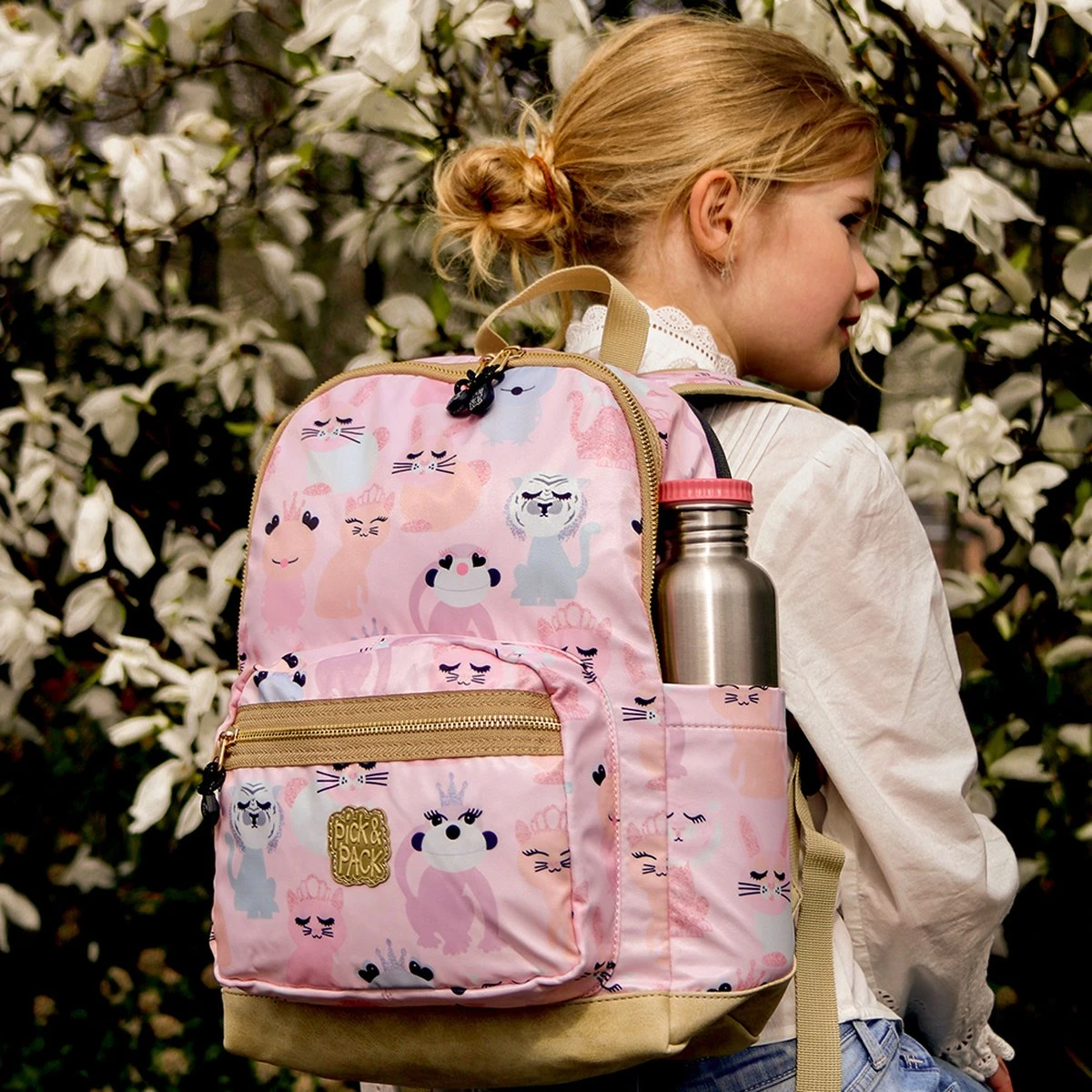Pick & Pack Lieve Diertjes - Rugzak - Roze - Maat M 8 Pick & Pack Lieve Diertjes - Rugzak - Roze - Maat M - Afbeelding 8