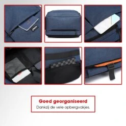 Kono Rugzak XL - Schooltas - 17,3 Inch Laptop Rugtas - Dames/Heren - 36L - Waterafstotend - Blauw -Schoolbenodigdheden 1200x1200 378