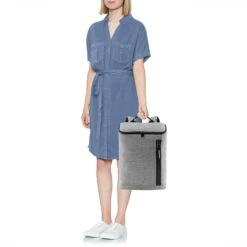 Reisenthel Overnighter-Backpack Rugzak M - 13L Twist Silver Grijs 8 Reisenthel Overnighter-Backpack Rugzak M - 13L Twist Silver Grijs -Schoolbenodigdheden 1200x1200 398