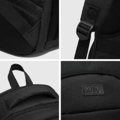 Kono Rugzak - Schooltas - 15,6 Inch Laptop Rugtas - Dames/Heren - 28L - Waterafstotend - Zwart 19 Kono Rugzak - Schooltas - 15,6 Inch Laptop Rugtas - Dames/Heren - 28L - Waterafstotend - Zwart -Schoolbenodigdheden 1200x1200 402