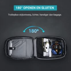 Brandie® - Rugzak - Voor Heren Reistas - Reistas - Schoudertas - Waterdichte Rugzakken - Schooltas - Anti Diefstal - USB Opladen - Heren Zakelijke Reistas Rugzak - 5013 Grootte 12*32*45 Cm - Zwart Upgraden - Gewicht 1.3 Kg -Schoolbenodigdheden 1200x1200 6