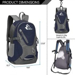 Free Knight Klein Dagrugzak, 20 L, Marineblauw ,waterdichte ,lichtgewicht -Schoolbenodigdheden 1200x1200 670