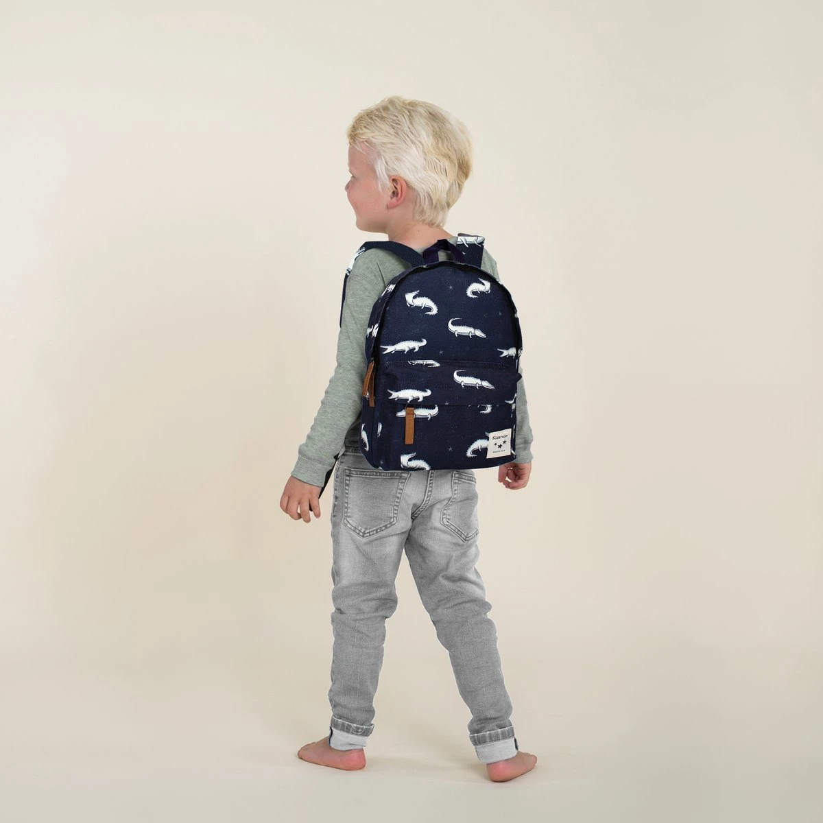 Kidzroom Wondering Wild Rugzak Jongen - Rugtas Kind - 2 T/m 6 Jaar - Blauw - Krokodil 4 Kidzroom Wondering Wild Rugzak Jongen - Rugtas Kind - 2 T/m 6 Jaar - Blauw - Krokodil - Afbeelding 4