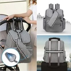 Rugtas Zeer Stevig, De Rugtas Is Geïsoleerd GESCHIKT VOOR Luiers, Babyflessen, Cosmeticadoeken, Vochtige Doeken, Kleding, Handdoeken, Hoeden, Kleine Schoenen, Sokken, En Veel Meer -Schoolbenodigdheden 1200x1200 797