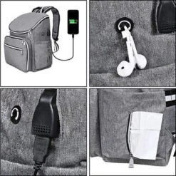 Rugtas Zeer Stevig, De Rugtas Is Geïsoleerd GESCHIKT VOOR Luiers, Babyflessen, Cosmeticadoeken, Vochtige Doeken, Kleding, Handdoeken, Hoeden, Kleine Schoenen, Sokken, En Veel Meer -Schoolbenodigdheden 1200x1200 798