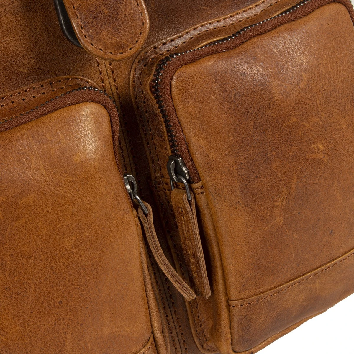 Justified Bags® Nynke Leren Classic Rugtas Cognac 5 Justified Bags® Nynke Leren Classic Rugtas Cognac - Afbeelding 5