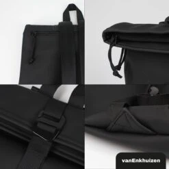 VanEnkhuizen Rolltop Rugzak 9 Liter - Waterafstotend En Thermo Materiaal - Zwart -Schoolbenodigdheden 1200x1200 972