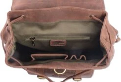 WILD WOODS Leren Unisex Rugzak Met Voorvak - Dames En Heren - Wandel Rugtas - Buffelleer - Vintage Donkerbruin 7 WILD WOODS Leren Unisex Rugzak Met Voorvak - Dames En Heren - Wandel Rugtas - Buffelleer - Vintage Donkerbruin -Schoolbenodigdheden 1200x810 1