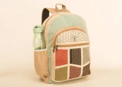 Handmade Hennep Rugzak Uit Nepal Himalayan Laptop Natural Unique HANDTAS