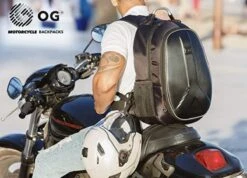 OG Original GetAway Motor-rugzak, Motorfiets-rugzak, Motorhelm Rugtas, Waterdicht, Grote Capaciteit, Vergrootbaar 35/45L, Hardshell, USB, Laptop, Helm Tas, Antidiefstal-zak, Reflecterend -Schoolbenodigdheden 1200x867 1
