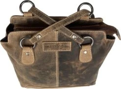 Anti-diefstal Rugtas - Rugzak Dames - Schoudertas Leer - Backpack - Echt Buffelleer - Cognac -Schoolbenodigdheden 1200x885