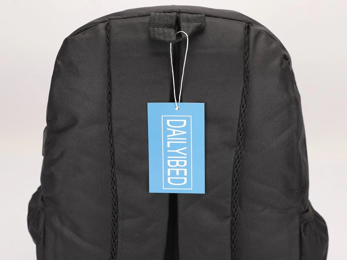 Dailyibed - 3 Delige Rugzak Set - 1980 - Schooltas - Laptoptas - Schoudertas - Usb Poort - Zwart 3 Dailyibed - 3 Delige Rugzak Set - 1980 - Schooltas - Laptoptas - Schoudertas - Usb Poort - Zwart - Afbeelding 3