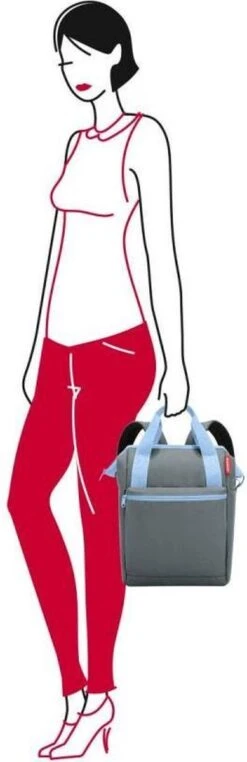 Reisenthel Allrounder R Schouder/ Rugtas - Maat R - 12L - Dots Zwart -Schoolbenodigdheden 389x1200