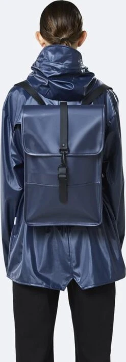 Rains Backpack Mini Unisex - Shiny Blue - One Size -Schoolbenodigdheden 419x1200