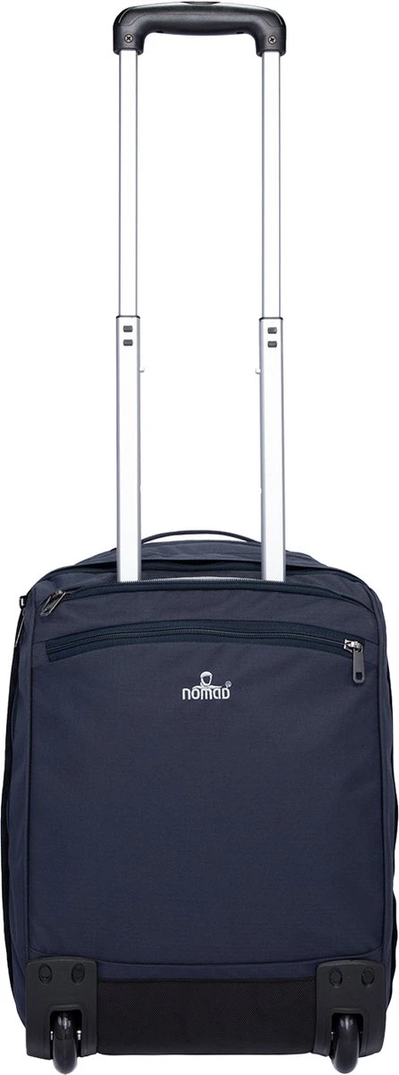 NOMAD® Boarding Rugzak Trolley 26L Dark Navy | Reistas Met Wielen | Handbagage Laptopvak | 35x30x52cm Rugzaktrolley Volwassenen 6 NOMAD® Boarding Rugzak Trolley 26L Dark Navy | Reistas Met Wielen | Handbagage Laptopvak | 35x30x52cm Rugzaktrolley Volwassenen - Afbeelding 6