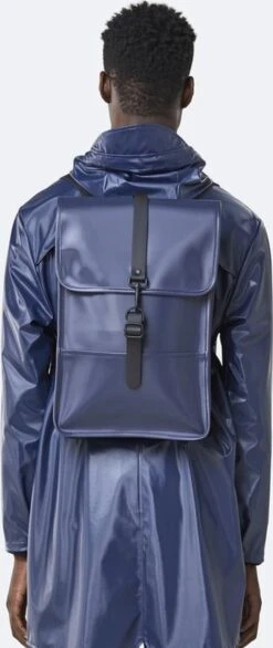 Rains Backpack Mini Unisex - Shiny Blue - One Size -Schoolbenodigdheden 506x1200