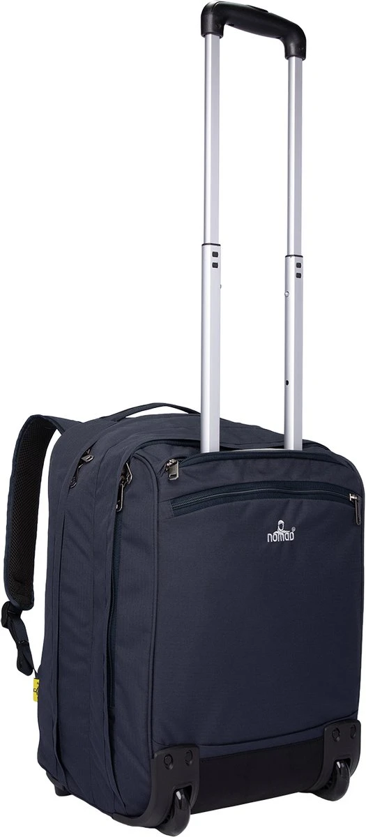 NOMAD® Boarding Rugzak Trolley 26L Dark Navy | Reistas Met Wielen | Handbagage Laptopvak | 35x30x52cm Rugzaktrolley Volwassenen 8 NOMAD® Boarding Rugzak Trolley 26L Dark Navy | Reistas Met Wielen | Handbagage Laptopvak | 35x30x52cm Rugzaktrolley Volwassenen - Afbeelding 8