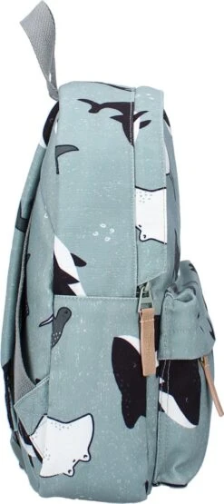 Kidzroom Full Of Wonders Rugzak - 2 T/m 6 Jaar - Groen - Zeedieren -Schoolbenodigdheden 534x1200 2