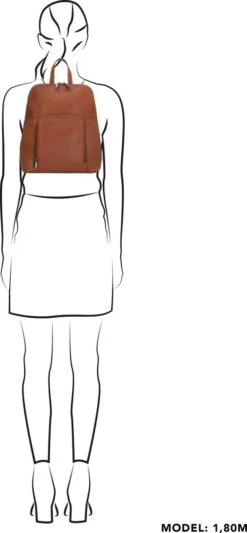 Beagles Santa Lucia Rugzak - Cognac -Schoolbenodigdheden 556x1200 17