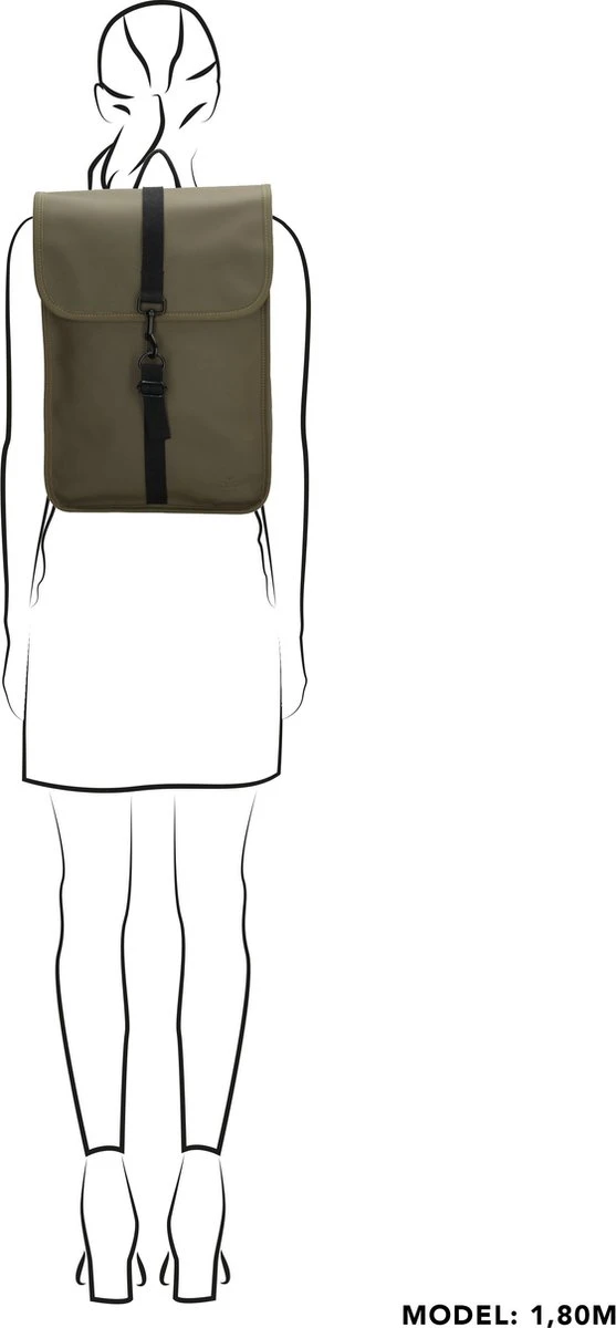 Charm London Neville Waterproof Backpack Olive 5 Charm London Neville Waterproof Backpack Olive - Afbeelding 5