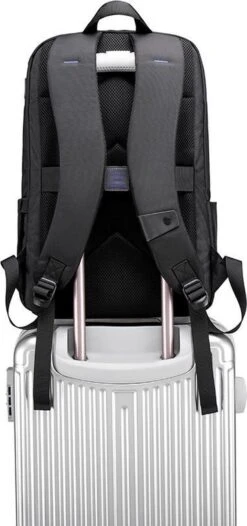 Golden Wolf Rugtas - Rugzak - Laptoptas - Motortas - Zwart -Schoolbenodigdheden 563x1200