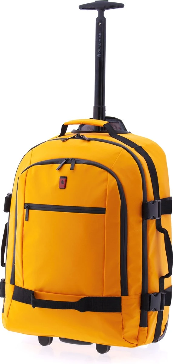 Gladiator Polar Handbagage Laptop Rugzak Trolley - 55 Cm - 14 Inch - Geel 1 Gladiator Polar Handbagage Laptop Rugzak Trolley - 55 Cm - 14 Inch - Geel