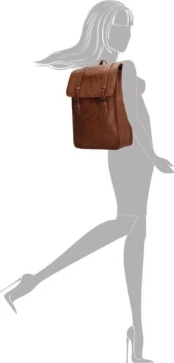 Enrico Benetti Caen 66593 Rugzak Met 14" Laptopvak - Cognac -Schoolbenodigdheden 575x1200 5