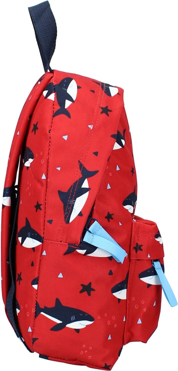 Prêt Get Excited Rugzak - Rood - Haai 4 Prêt Get Excited Rugzak - Rood - Haai - Afbeelding 4