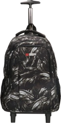 Enrico Benetti Trolleyrugzak - Rugzak Trolley - 2 Wielen - Zwart