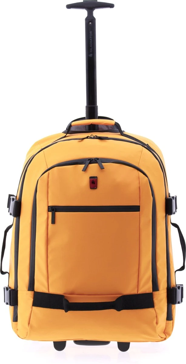 Gladiator Polar Handbagage Laptop Rugzak Trolley - 55 Cm - 14 Inch - Geel 2 Gladiator Polar Handbagage Laptop Rugzak Trolley - 55 Cm - 14 Inch - Geel - Afbeelding 2